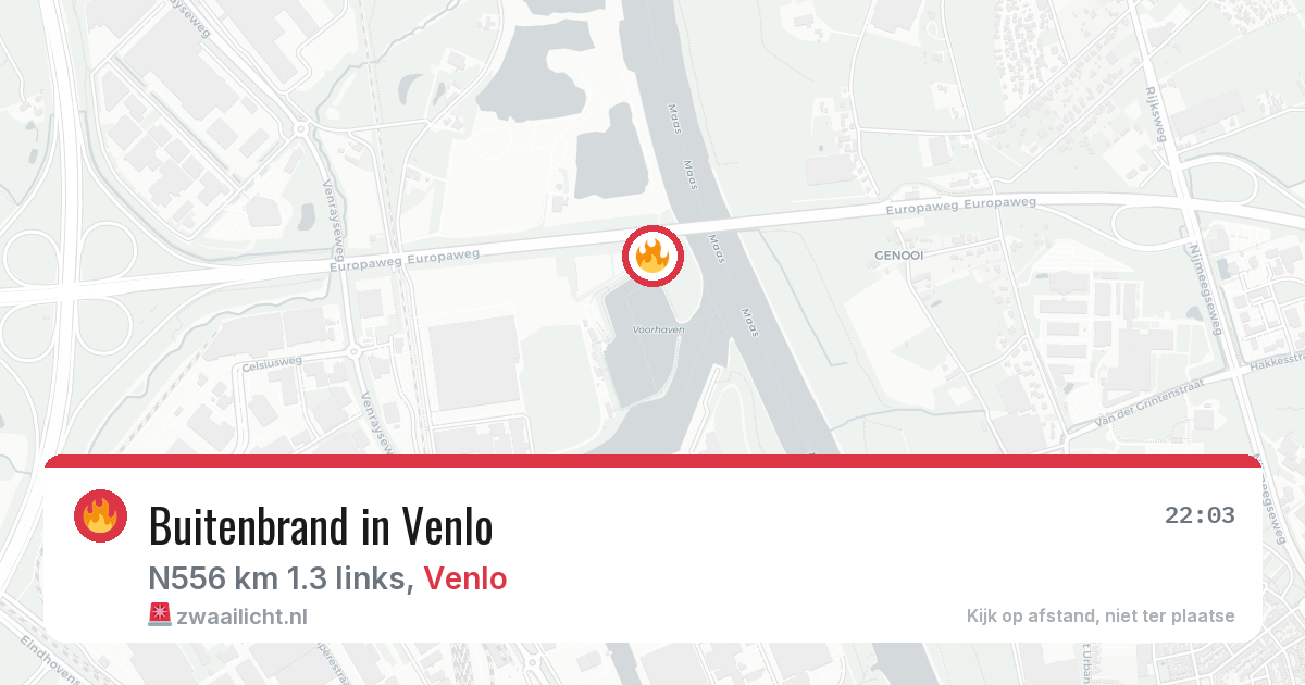 Buitenbrand in Venlo — 2 aug 2026