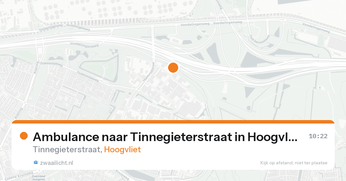 Ambulance naar Tinnegieterstraat in Hoogvliet — 21 aug 2026