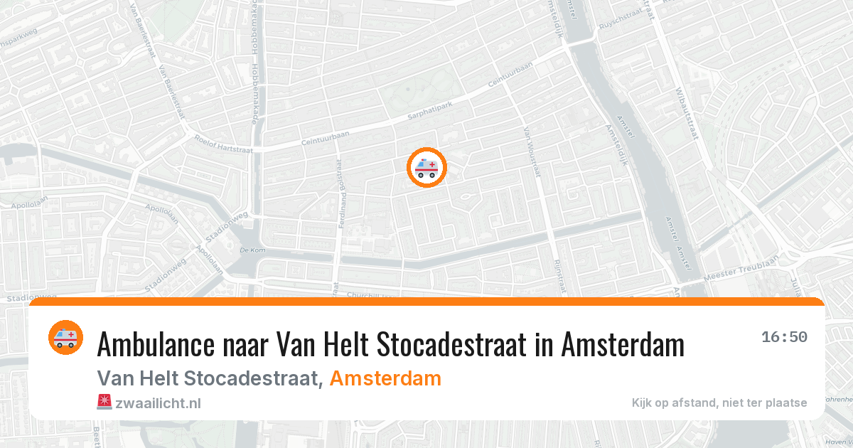 Ambulance naar Van Helt Stocadestraat in Amsterdam — 19 mei 2026