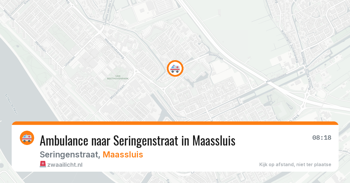 Ambulance naar Seringenstraat in Maassluis — 11 jul 2026