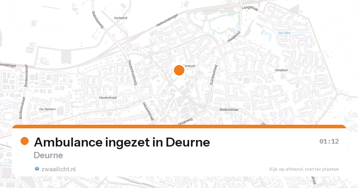Ambulance ingezet in Deurne — 1 feb 2026