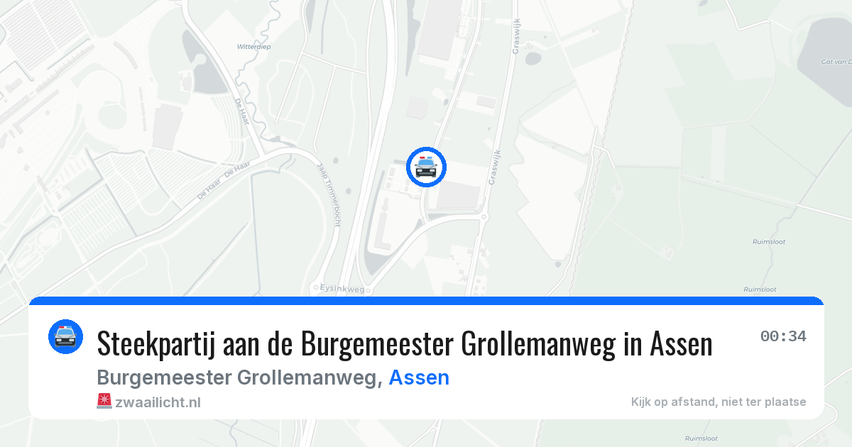 Steekpartij aan de Burgemeester Grollemanweg in Assen — 27 jun 2026