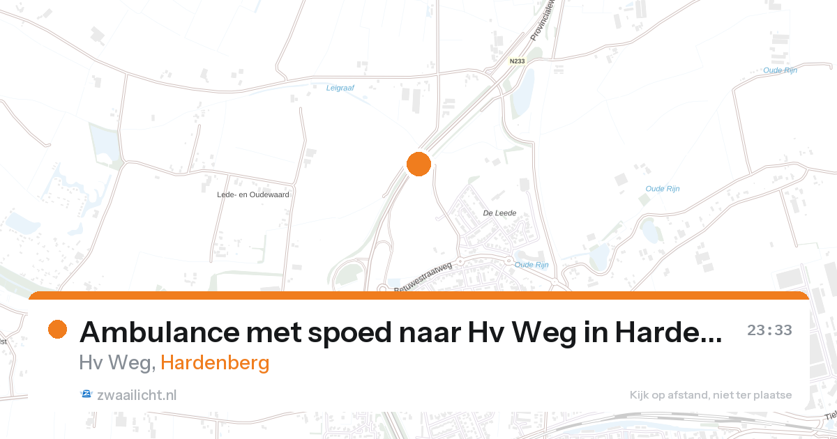 Ambulance met spoed naar Hv Weg in Hardenberg — 31 jan 2026