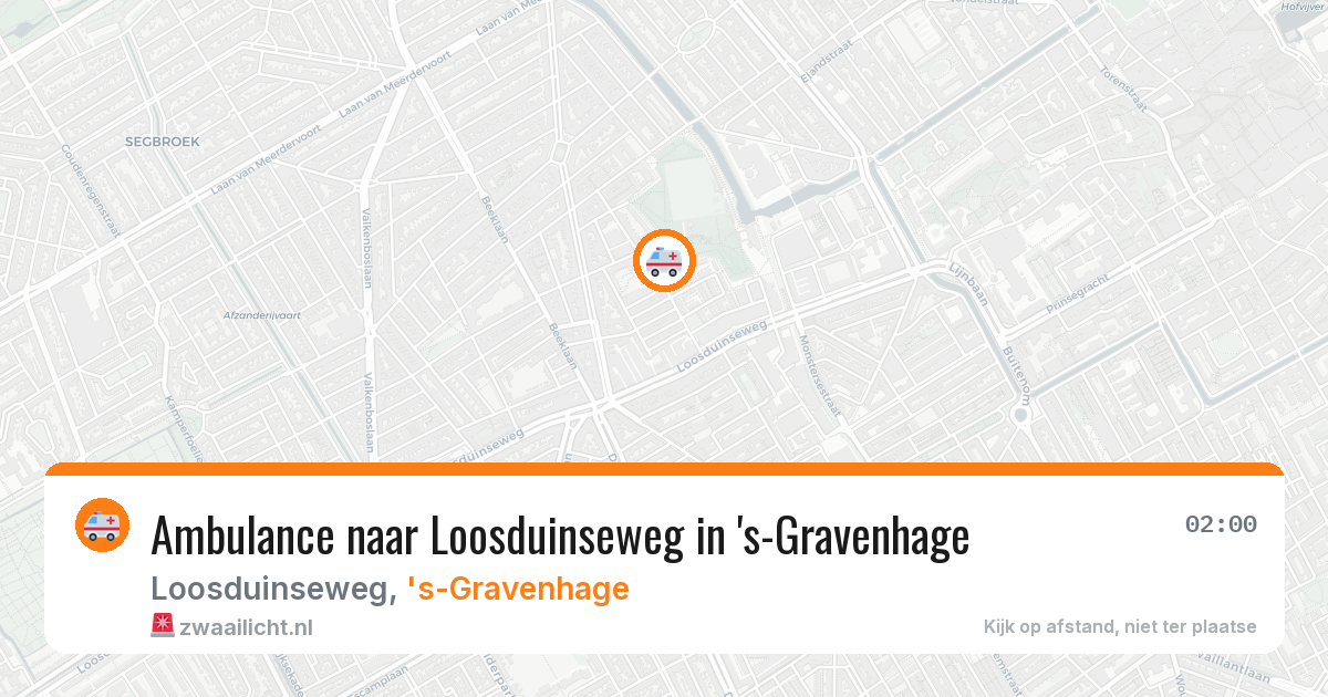 Ambulance naar Loosduinseweg in 's-Gravenhage — 10 mrt 2026