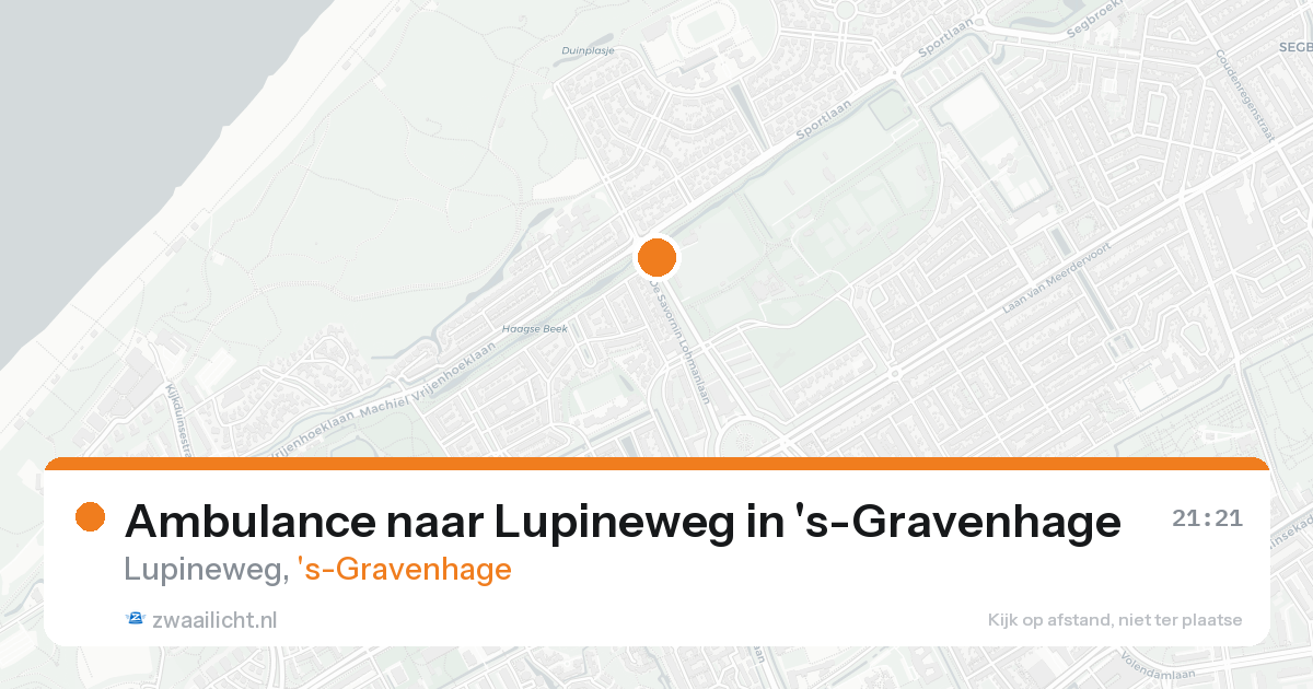 Ambulance naar Lupineweg in 's-Gravenhage — 12 mei 2026