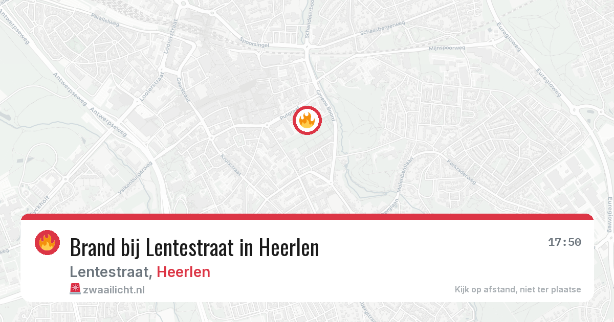 Brand bij Lentestraat in Heerlen — 10 jul 2026