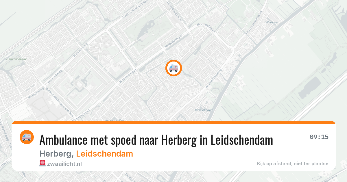 Ambulance met spoed naar Herberg in Leidschendam — 13 jun 2026