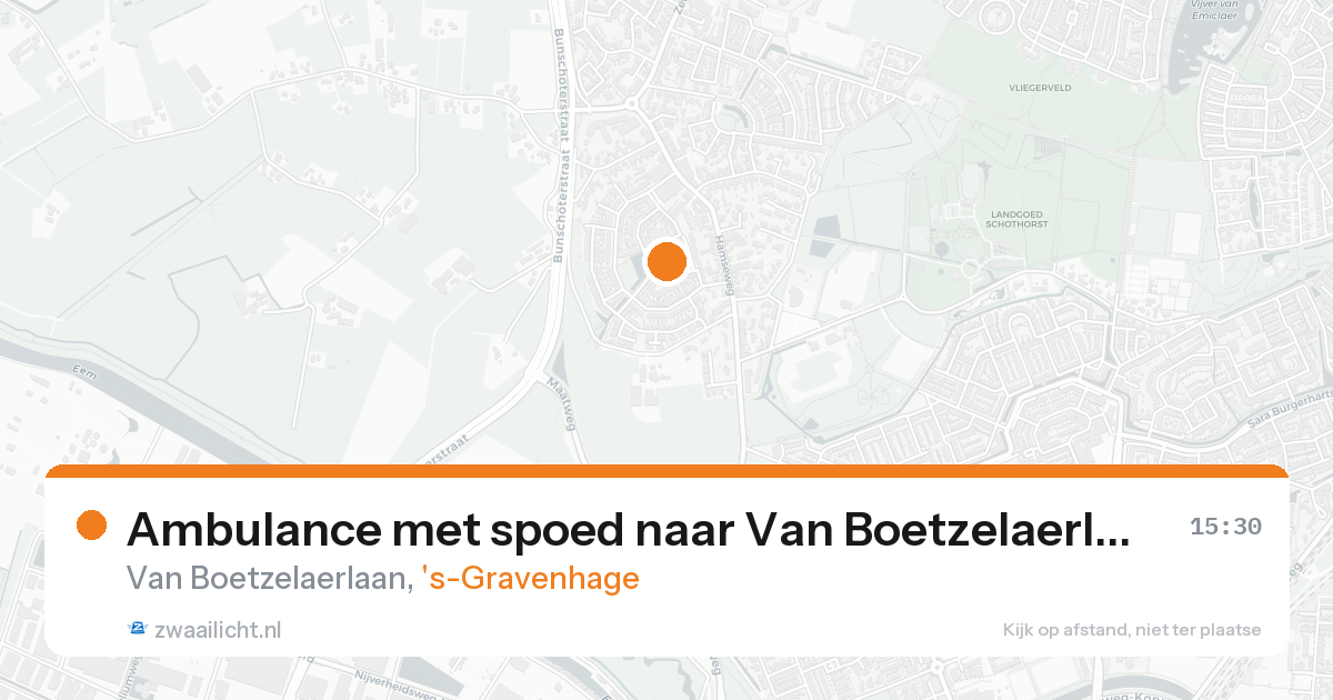 Ambulance met spoed naar Van Boetzelaerlaan in 's-Gravenhage — 7 feb 2026