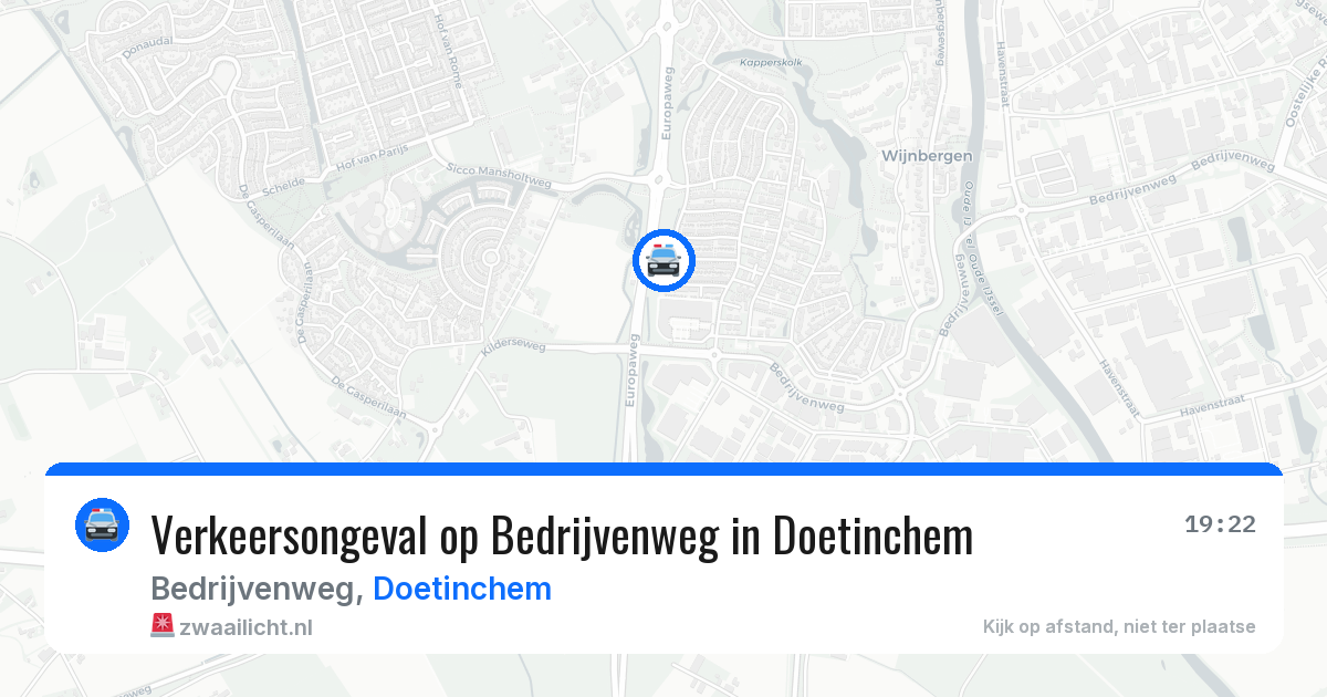 Verkeersongeval op Bedrijvenweg in Doetinchem — 25 mei 2026
