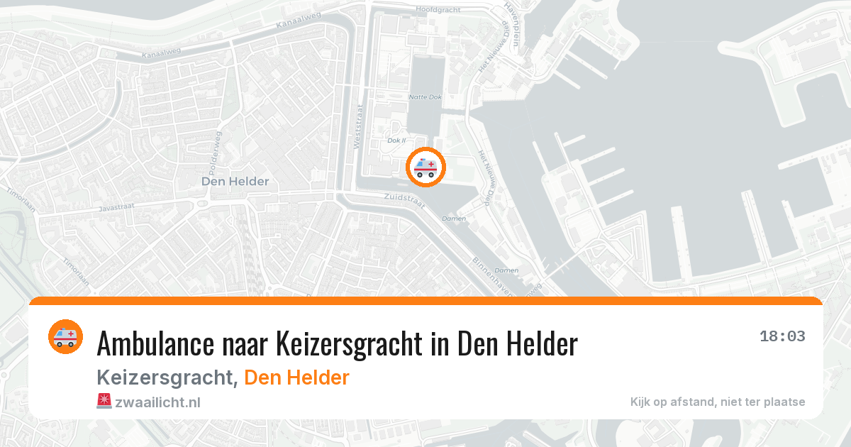 Ambulance naar Keizersgracht in Den Helder — 29 jan 2026