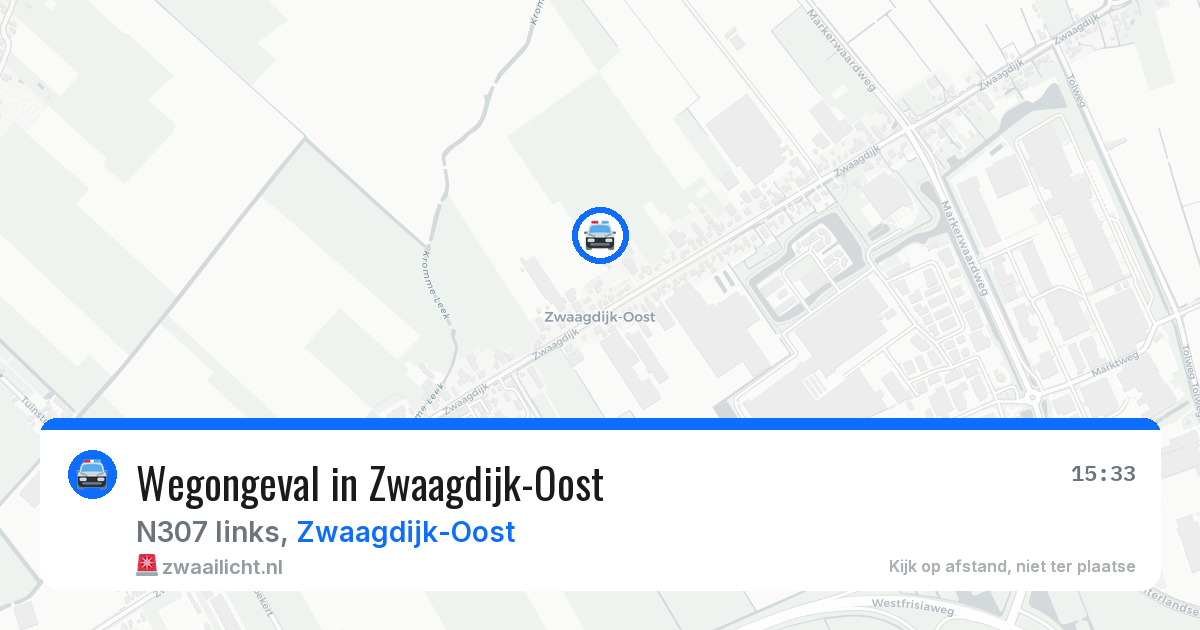 Wegongeval in Zwaagdijk-Oost — 3 jun 2026