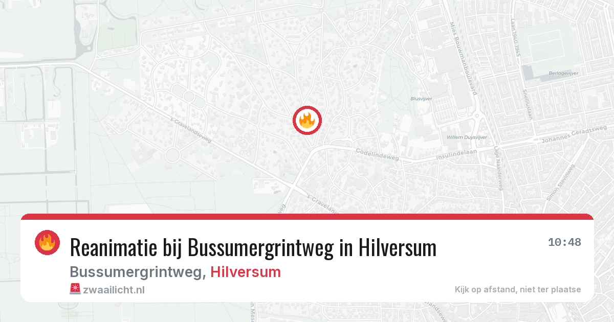 Reanimatie bij Bussumergrintweg in Hilversum — 3 jun 2026