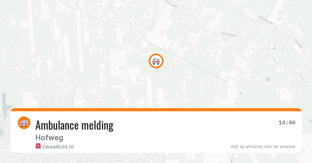 Ambulance melding — 13 jun 2026