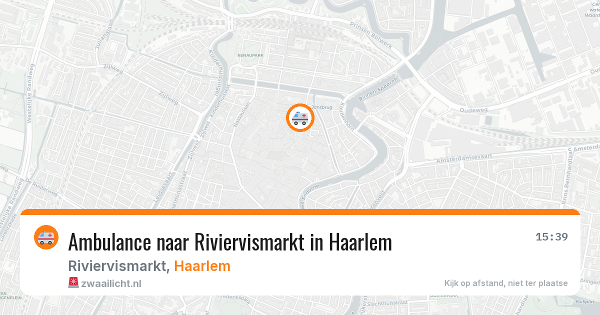 Ambulance naar Riviervismarkt in Haarlem — 6 jun 2026