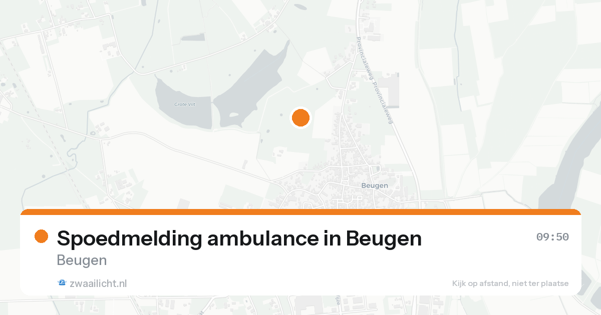 Spoedmelding ambulance in Beugen — 17 aug 2026
