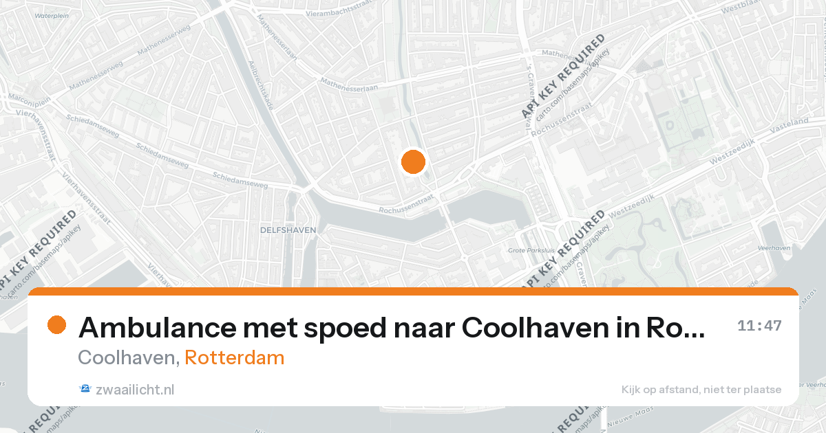 Ambulance met spoed naar Coolhaven in Rotterdam — 26 aug 2026