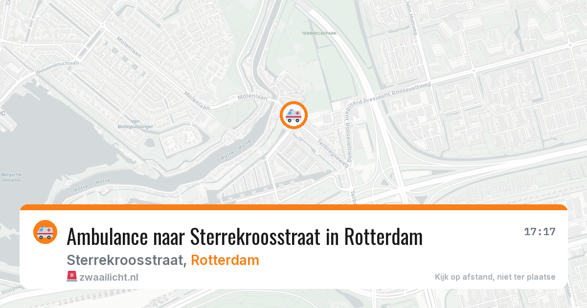 Ambulance naar Sterrekroosstraat in Rotterdam — 10 mei 2026