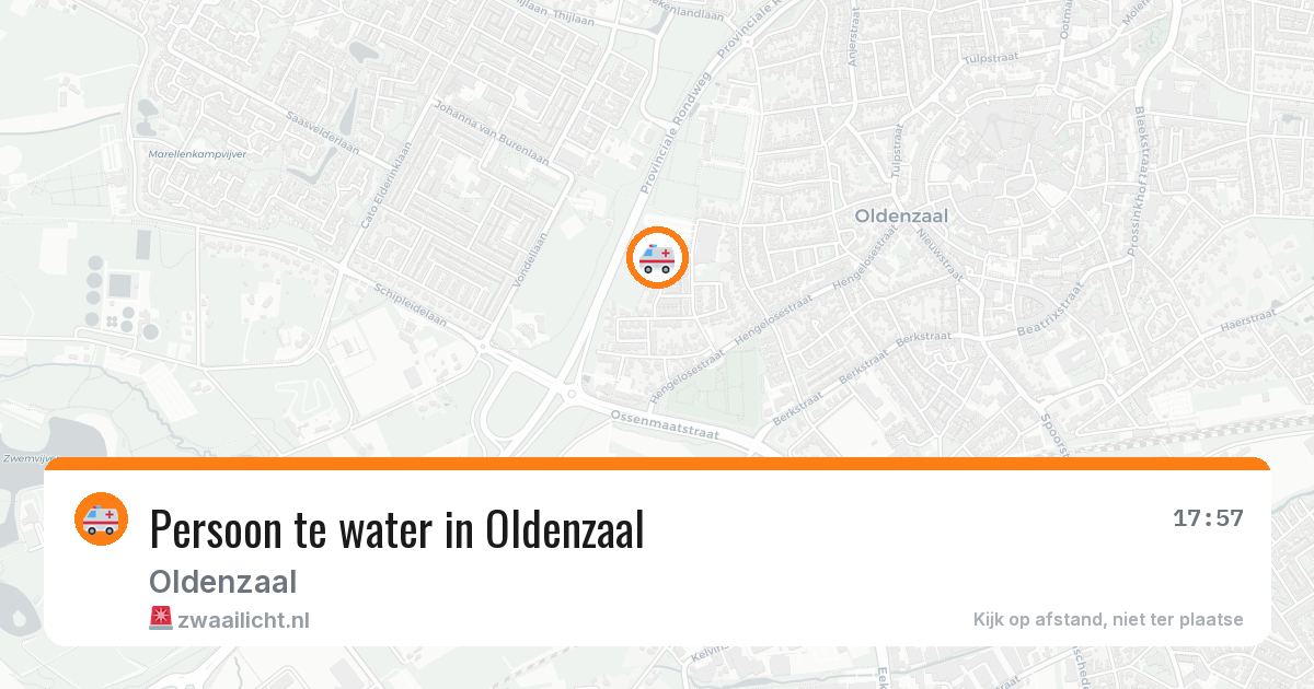 Persoon te water in Oldenzaal — 24 mei 2026