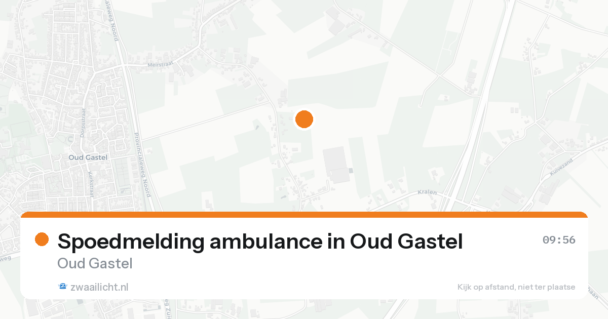 Spoedmelding ambulance in Oud Gastel — 16 aug 2026