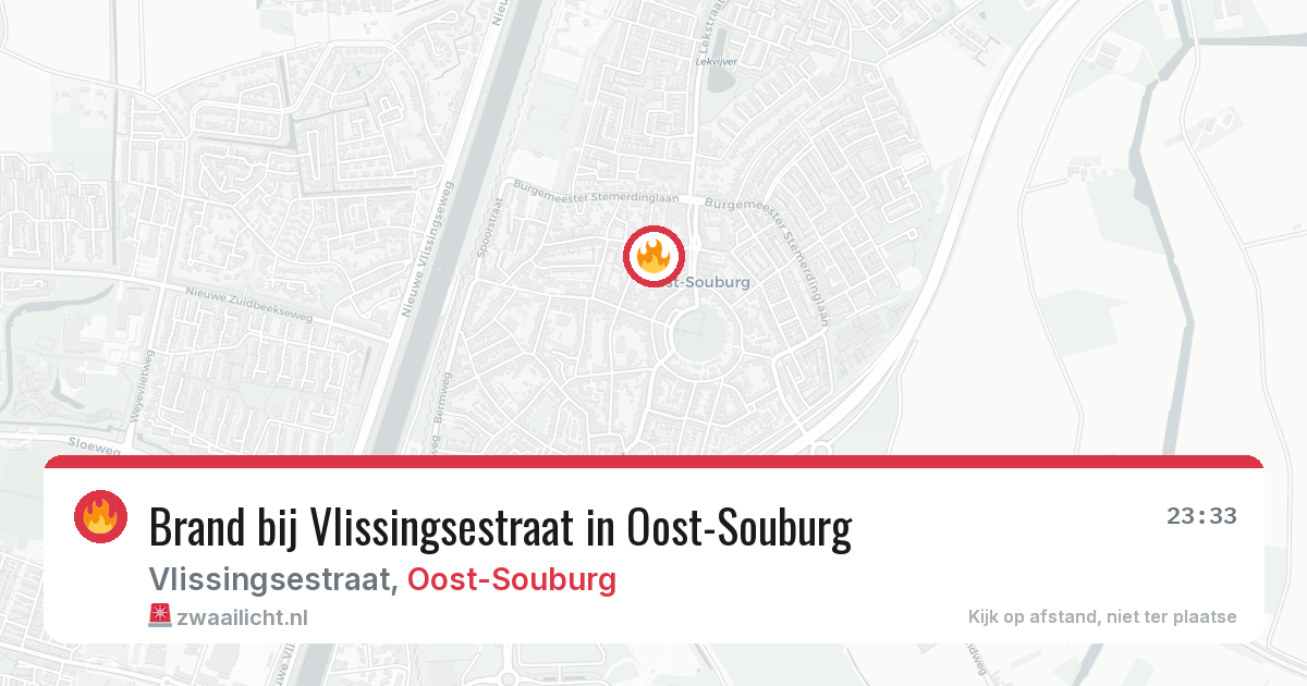 Brand bij Vlissingsestraat in Oost-Souburg — 28 mei 2026