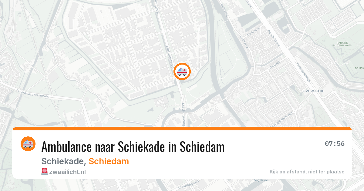 Ambulance naar Schiekade in Schiedam — 6 aug 2026