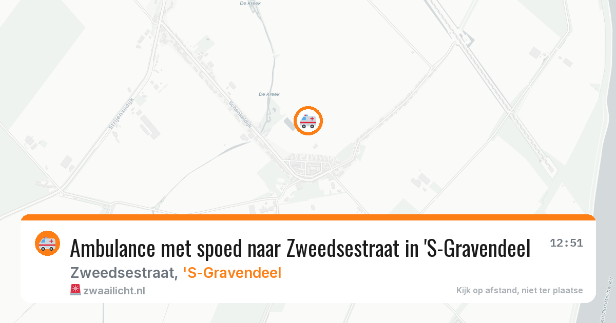 Ambulance met spoed naar Zweedsestraat in 'S-Gravendeel — 10 feb 2026