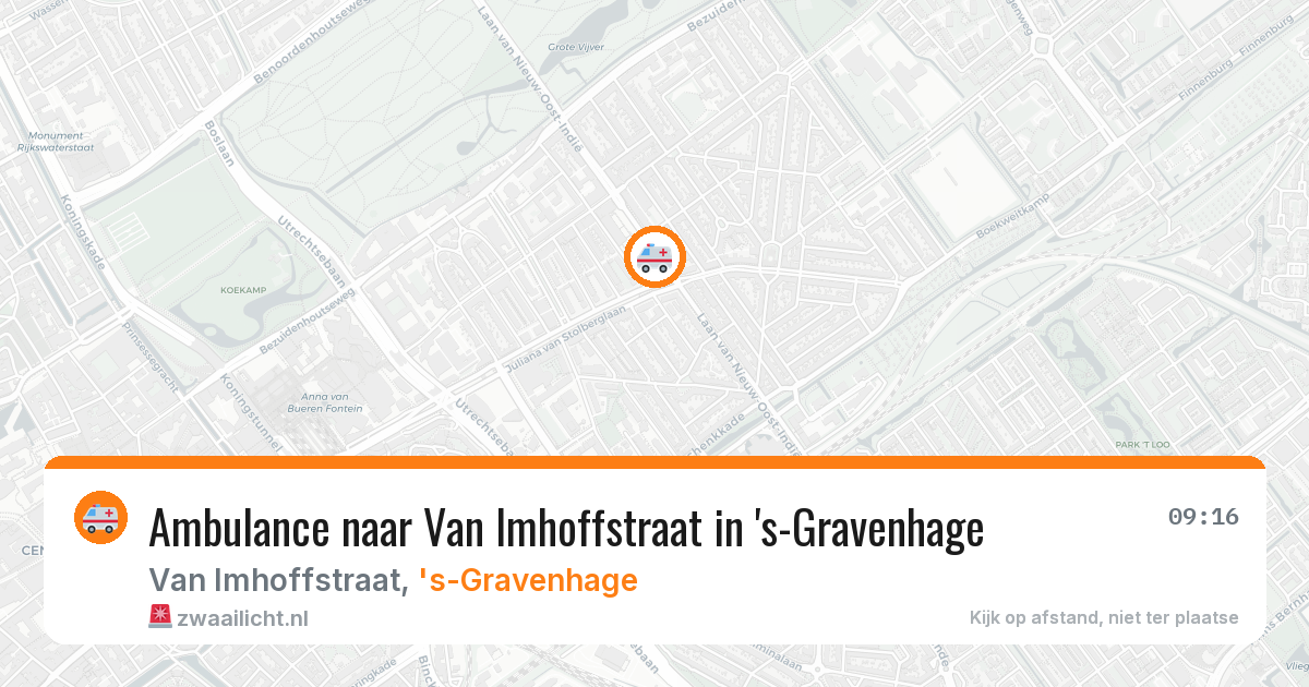Ambulance naar Van Imhoffstraat in 's-Gravenhage — 4 jul 2026