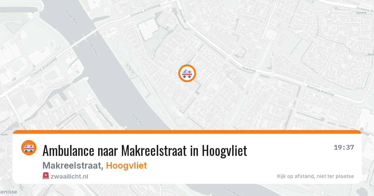Ambulance naar Makreelstraat in Hoogvliet — 21 mei 2026