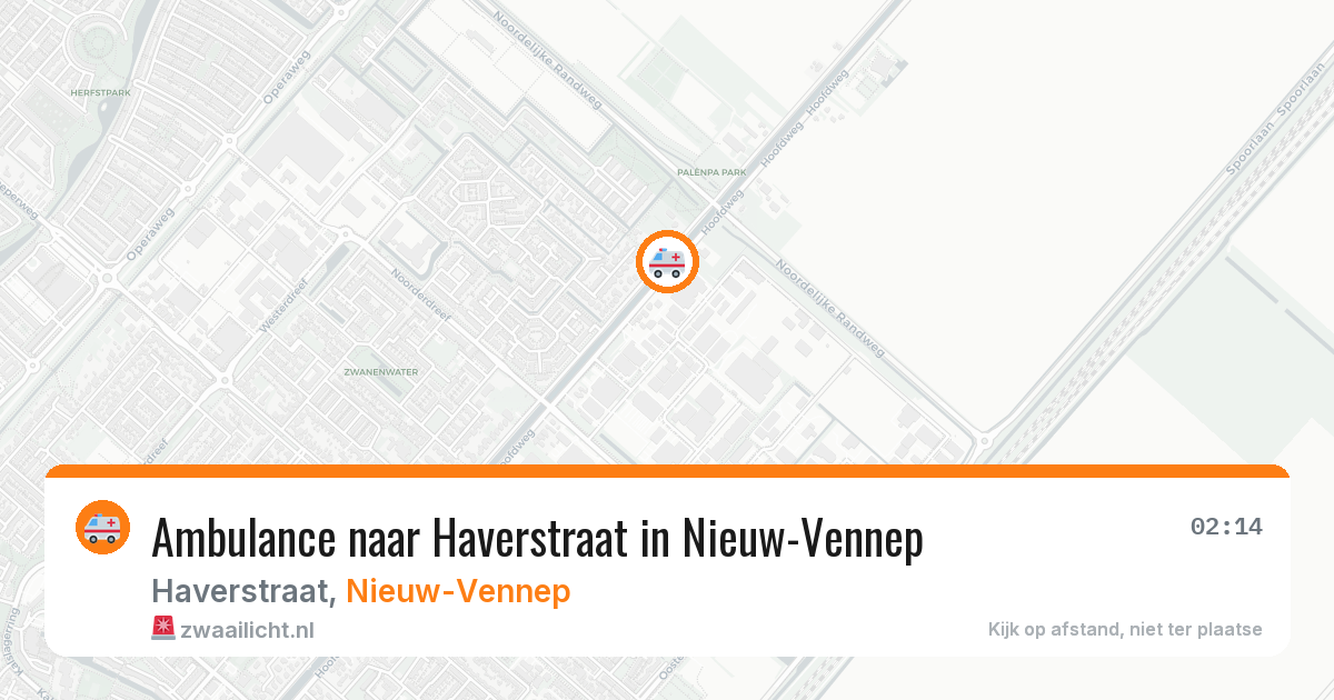 Ambulance naar Haverstraat in Nieuw-Vennep — 22 jul 2026