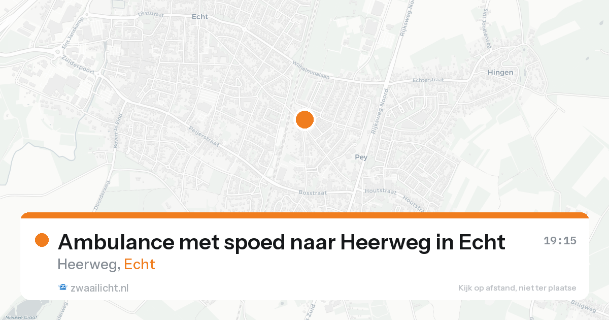 Ambulance met spoed naar Heerweg in Echt — 7 feb 2026