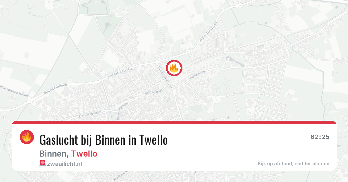 Gaslucht bij Binnen in Twello — 13 jun 2026
