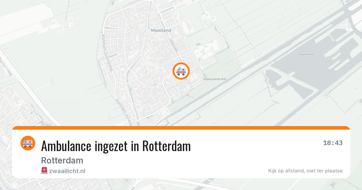 Ambulance ingezet in Rotterdam — 12 aug 2026