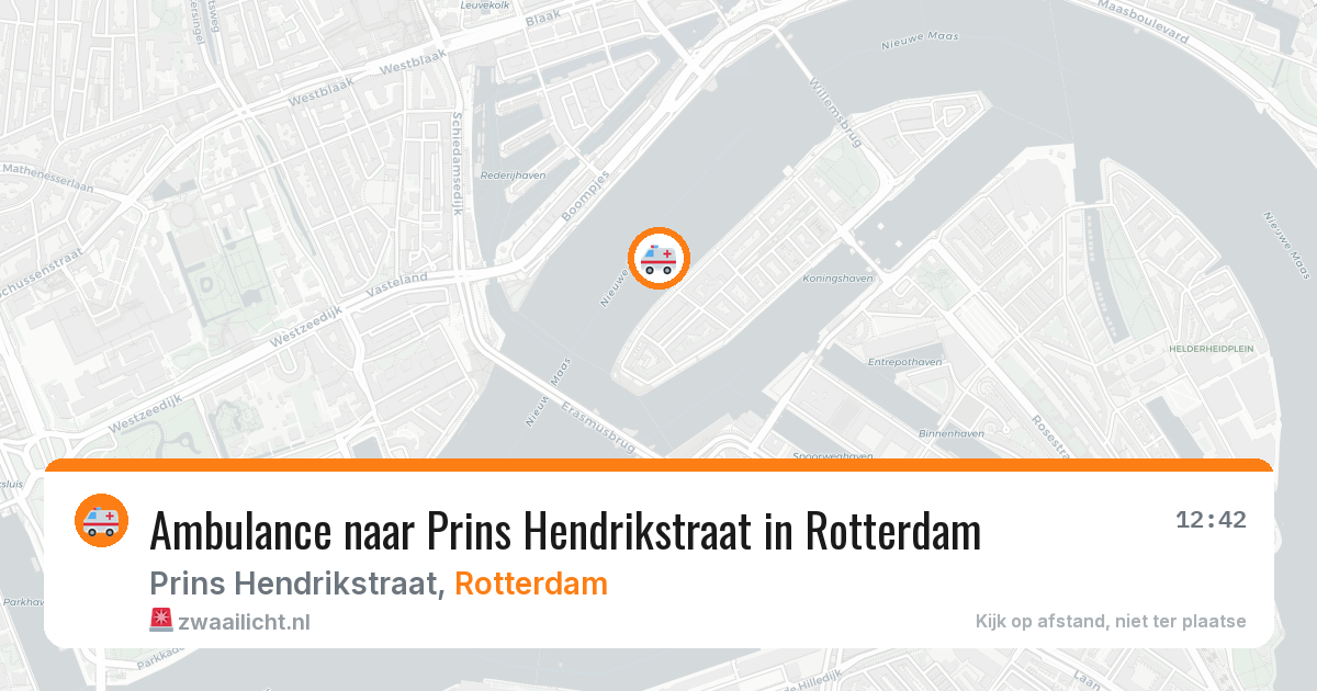 Ambulance naar Prins Hendrikstraat in Rotterdam — 12 mei 2026
