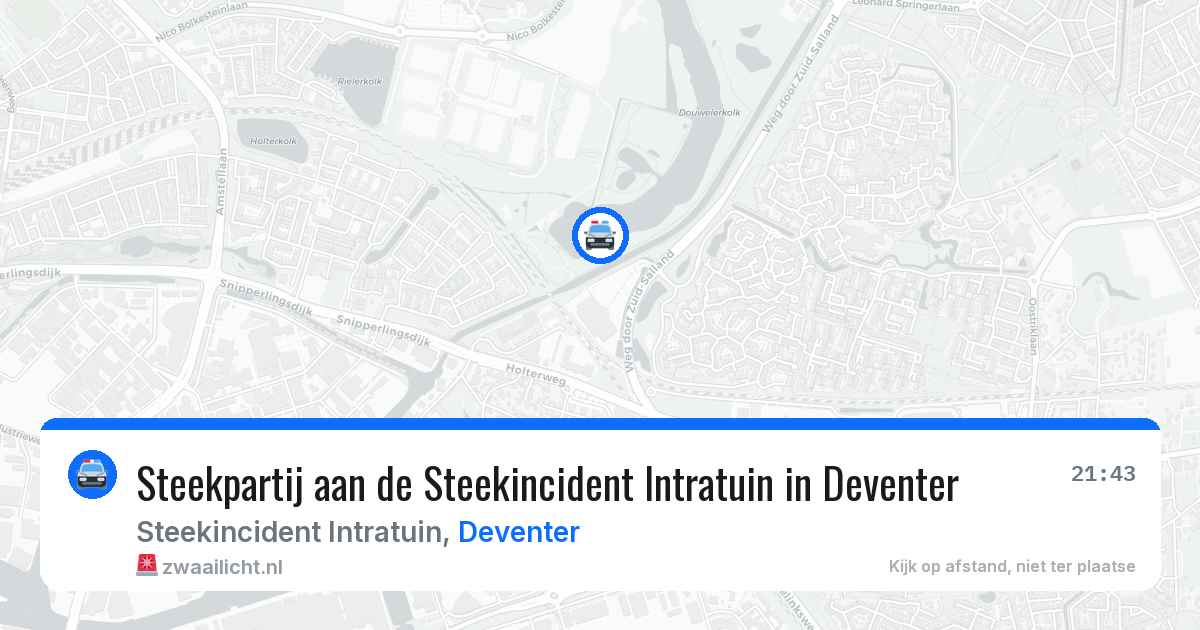 Steekpartij aan de Steekincident Intratuin in Deventer — 21 jun 2026