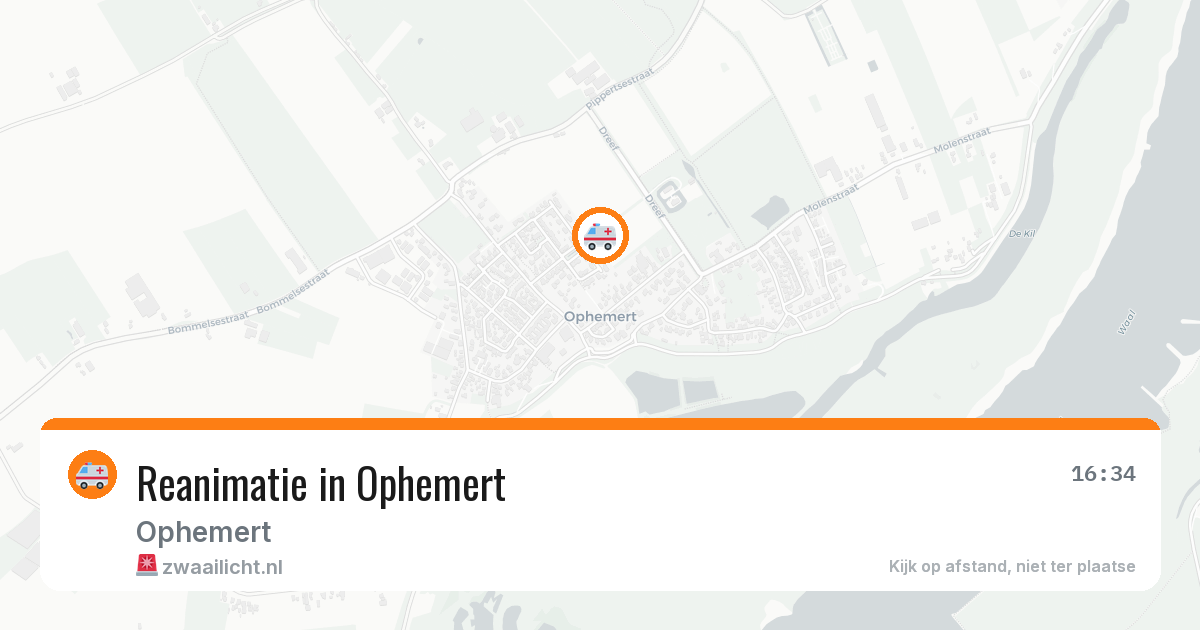 Reanimatie in Ophemert — 3 aug 2026