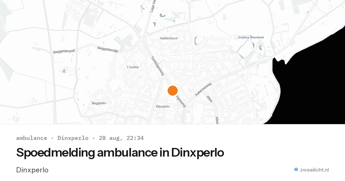 Spoedmelding ambulance in Dinxperlo — 28 aug 2026