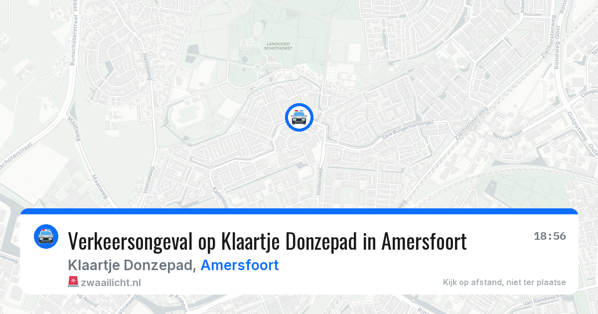 Verkeersongeval op Klaartje Donzepad in Amersfoort — 1 jun 2026