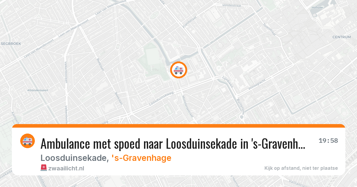 Ambulance met spoed naar Loosduinsekade in 's-Gravenhage — 30 mrt 2026