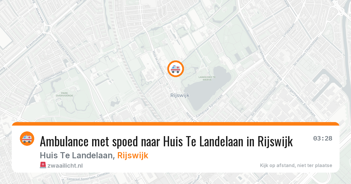 Ambulance met spoed naar Huis Te Landelaan in Rijswijk — 22 jan 2026