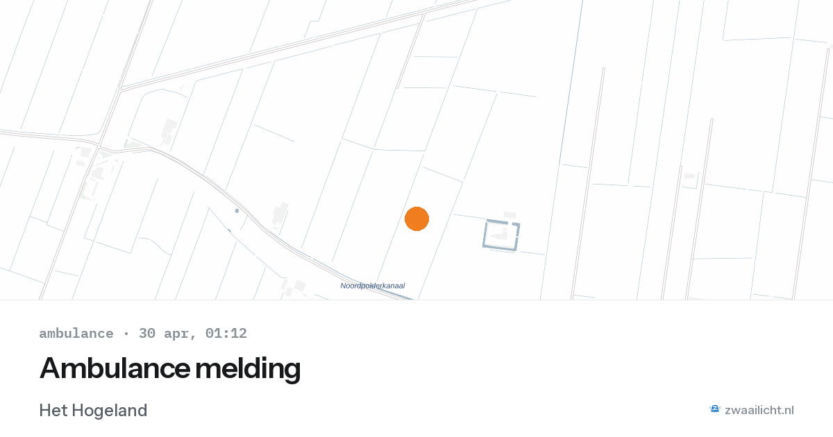 Ambulance melding — 29 apr 2026