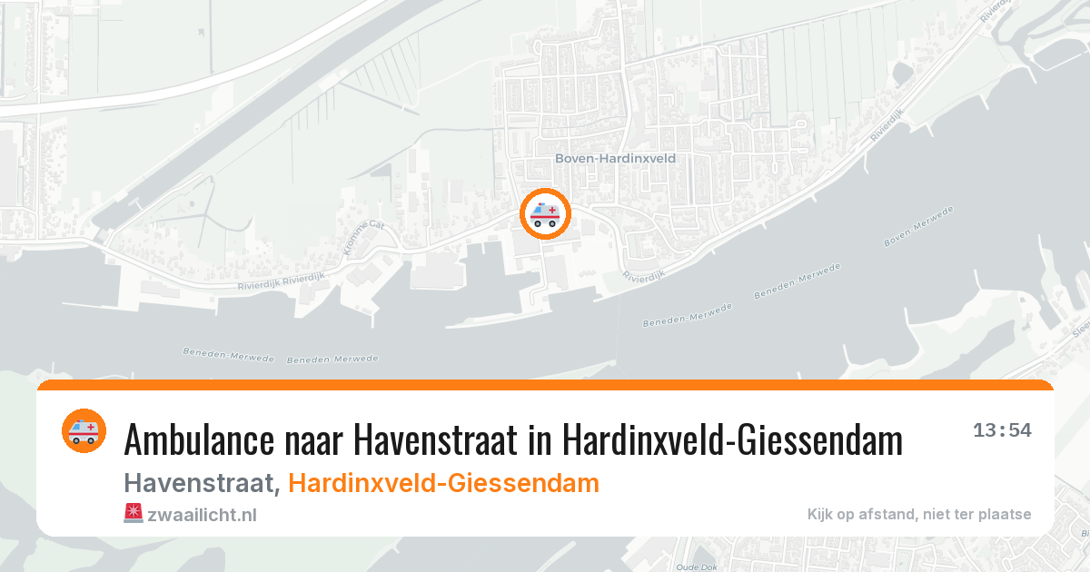 Ambulance naar Havenstraat in Hardinxveld-Giessendam — 22 jul 2026