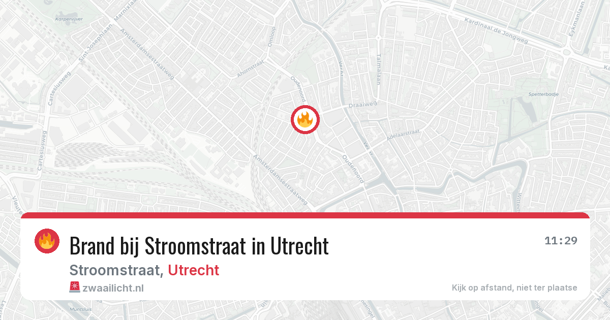 Brand bij Stroomstraat in Utrecht — 8 jun 2026