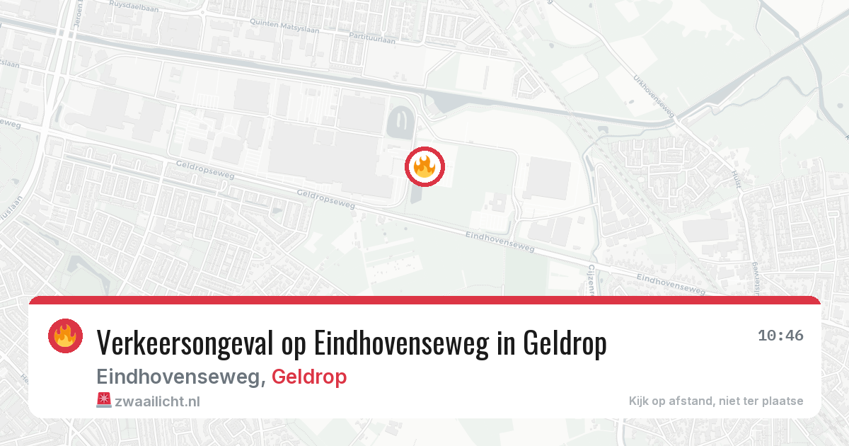 Verkeersongeval op Eindhovenseweg in Geldrop — 10 apr 2026