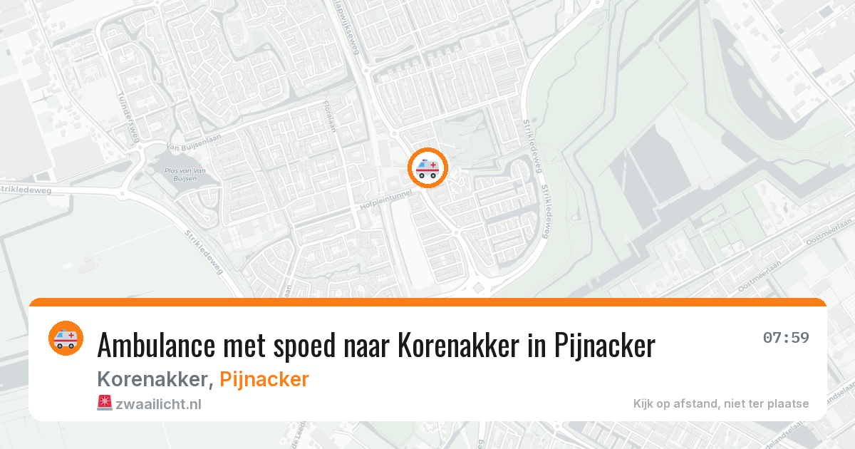 Ambulance met spoed naar Korenakker in Pijnacker — 2 mrt 2026