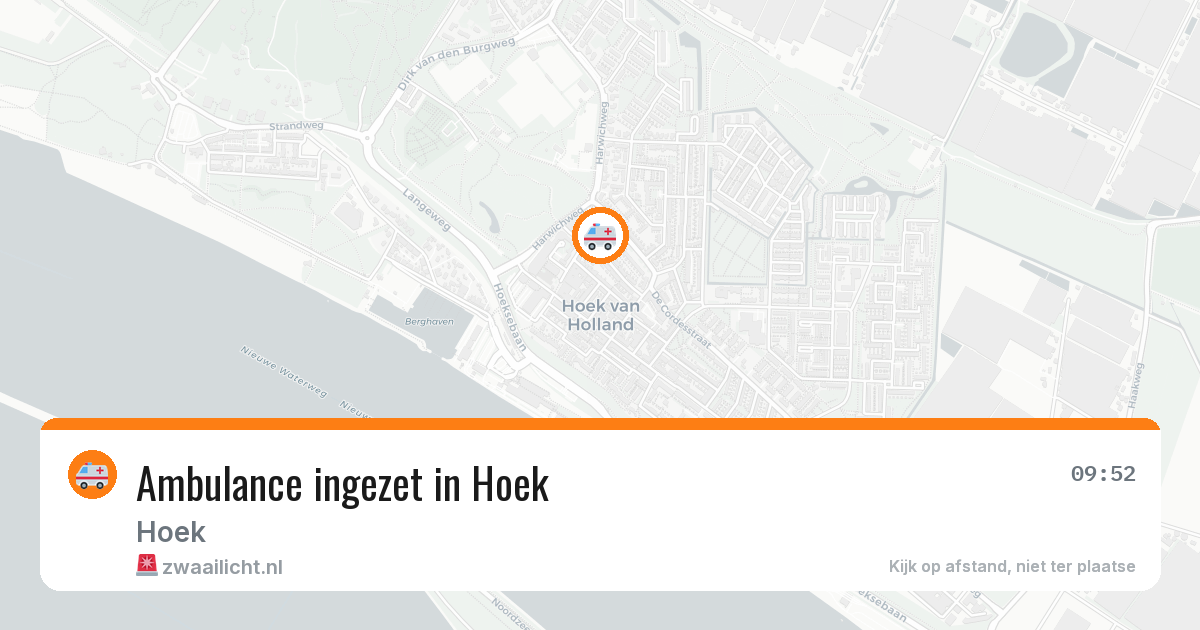 Ambulance ingezet in Hoek — 22 mrt 2026