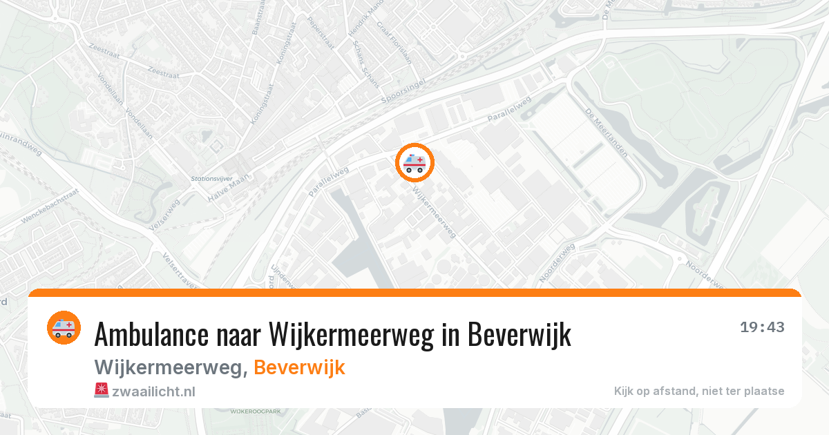 Ambulance naar Wijkermeerweg in Beverwijk — 1 apr 2026