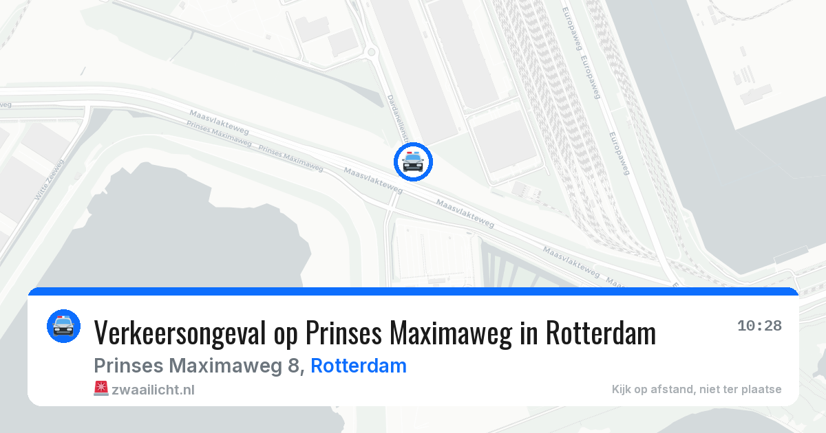 Verkeersongeval op Prinses Maximaweg in Rotterdam — 30 jul 2026