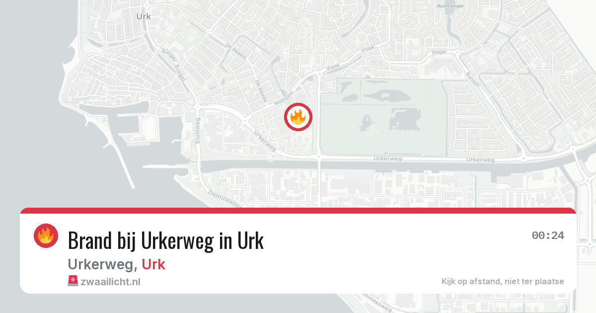 Brand bij Urkerweg in Urk — 3 jul 2026