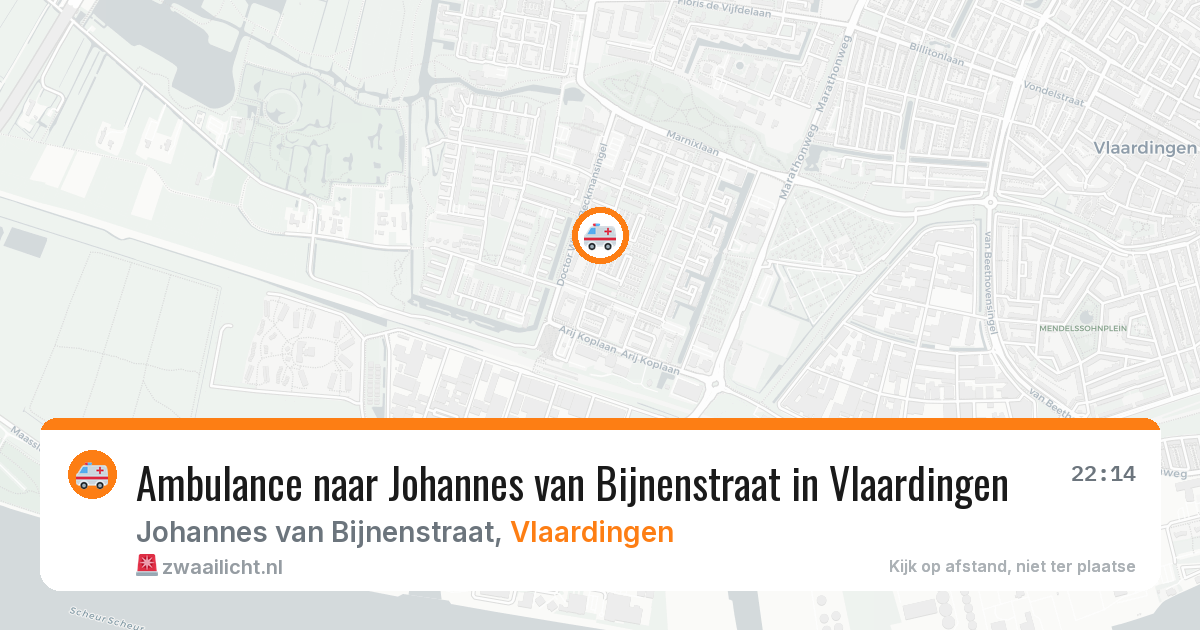 Ambulance naar Johannes van Bijnenstraat in Vlaardingen — 1 apr 2026