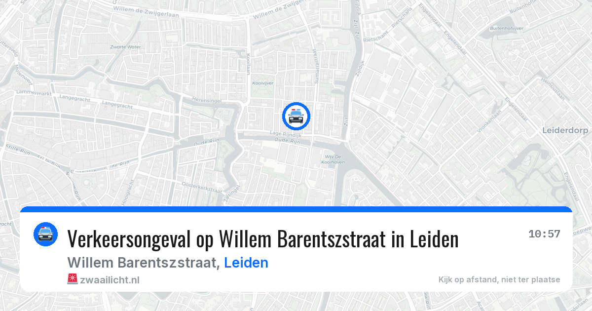Verkeersongeval op Willem Barentszstraat in Leiden — 18 mei 2026